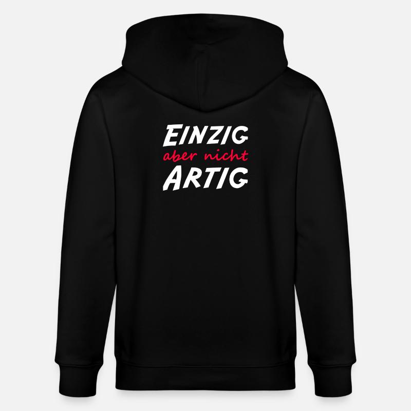 Einzig aber nicht artig  - Stanley/Stella Unisex Bio-Kapuzenjacke CULTIVATOR  - Schwarz