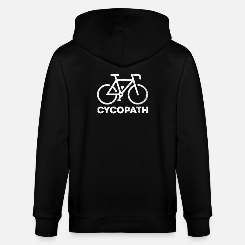 Cyclopathe Vélo Icône Tee Design - Veste à capuche bio CULTIVATOR Stanley/Stella Unisexe - noir