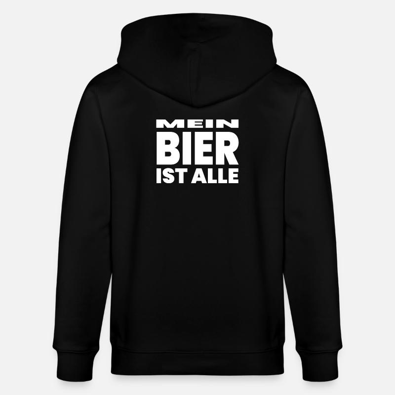 Bier - Stanley/Stella Unisex Bio-Kapuzenjacke CULTIVATOR  - Schwarz