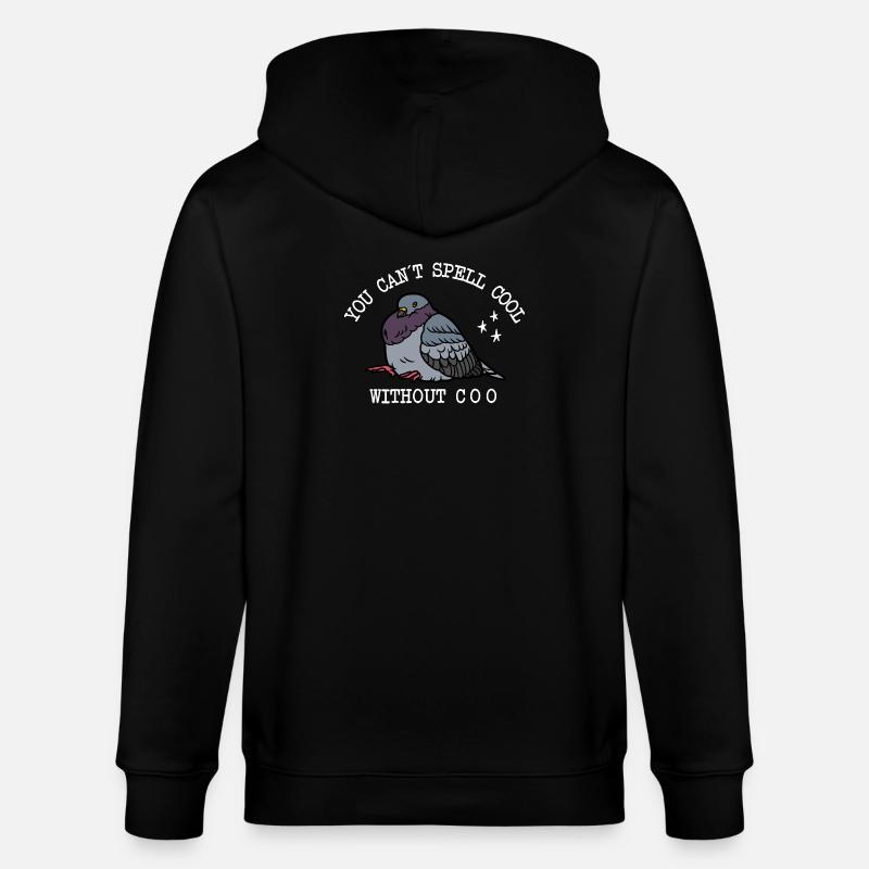 Colombe ne peut pas épeler cool - Veste à capuche bio CULTIVATOR Stanley/Stella Unisexe - noir