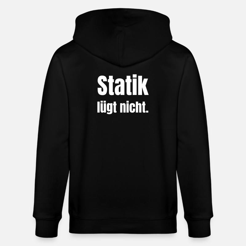 Statik lügt nicht. - Stanley/Stella Unisex Bio-Kapuzenjacke CULTIVATOR - Schwarz