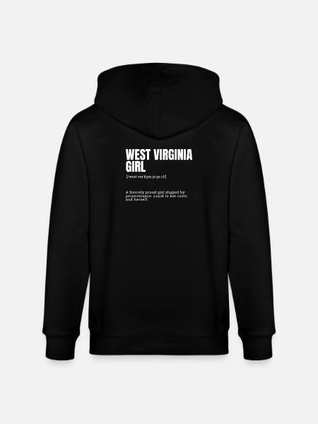 West Virginia Girl Pride - Stanley/Stella CULTIVATOR Unisex Organic Hooded Jacket - black