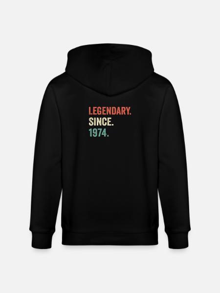 legendary since 1974 - Stanley/Stella CULTIVATOR  Unisex Organic Hooded Jacket - black