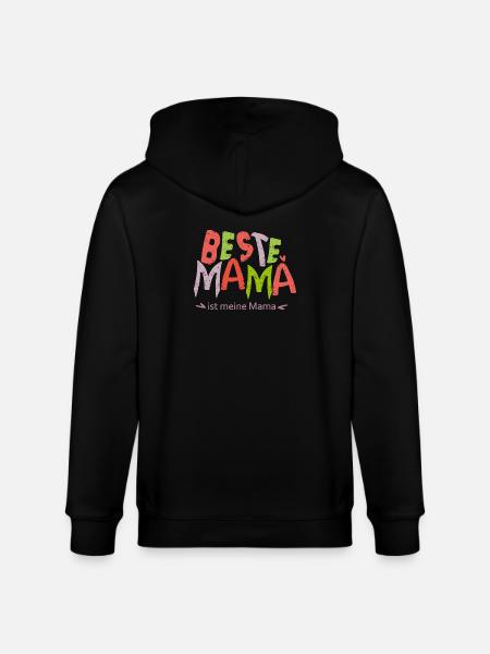 Beste Mama  - Stanley/Stella Unisex Bio-Kapuzenjacke CULTIVATOR  - Schwarz