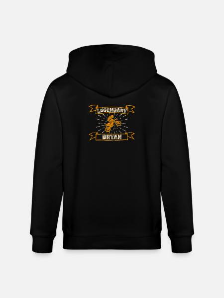 Biker Bryan - Stanley/Stella CULTIVATOR Unisex Organic Hooded Jacket - black