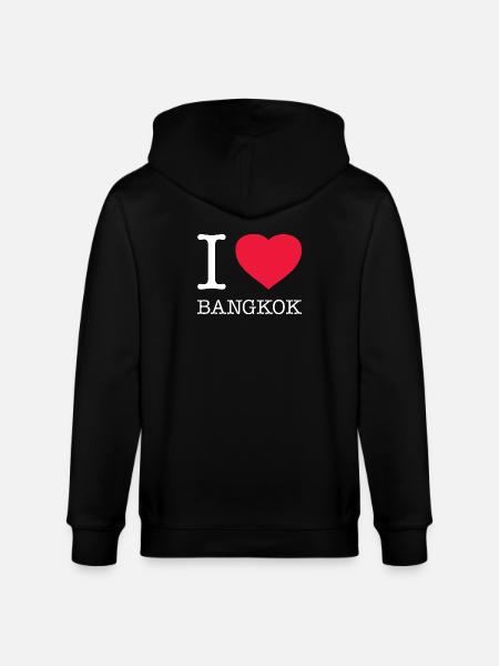 J’ADORE BANGKOK - Veste à capuche bio CULTIVATOR Stanley/Stella Unisexe - noir