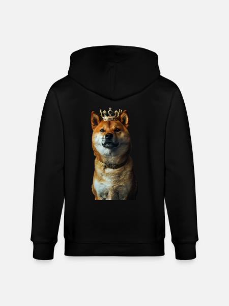 Shiba Inu - Stanley/Stella CULTIVATOR Unisex Organic Hooded Jacket - black