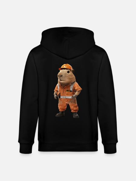 Wasserschwein - Stanley/Stella Unisex Bio-Kapuzenjacke CULTIVATOR - Schwarz
