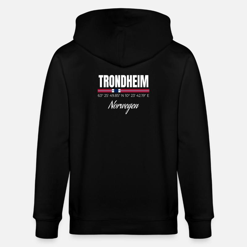 Trondheim - Stanley/Stella Unisex Bio-Kapuzenjacke CULTIVATOR  - Schwarz