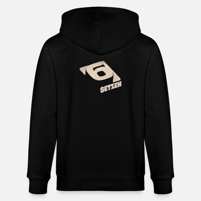 Sechs Setzen - Stanley/Stella Unisex Bio-Kapuzenjacke CULTIVATOR  - Schwarz
