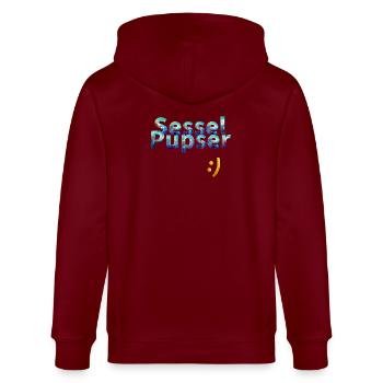 Armchair fart - Stanley/Stella CULTIVATOR  Unisex Organic Hooded Jacket - burgundy - Back - Anna (173cm)