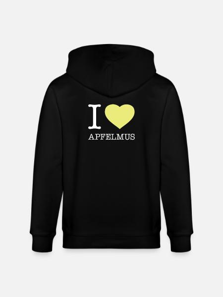 I love applesauce - Stanley/Stella CULTIVATOR Unisex Organic Hooded Jacket - black