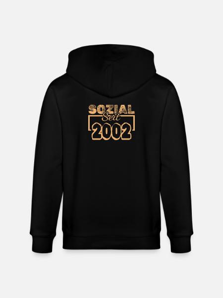 Social Worker 2002 - Stanley/Stella CULTIVATOR Unisex Organic Hooded Jacket - black
