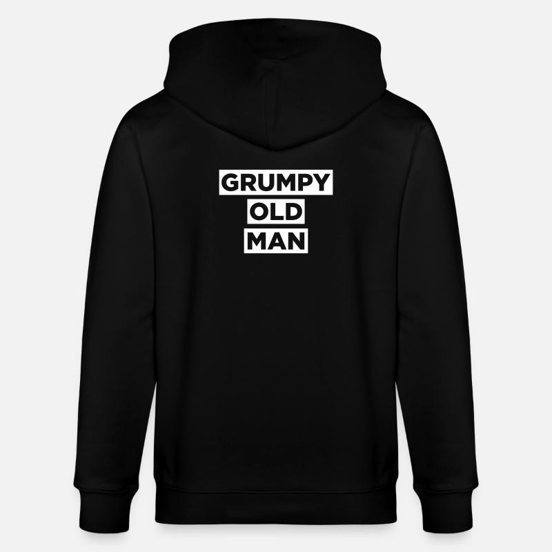 GRUMPY OLD MAN - Veste à capuche bio CULTIVATOR Stanley/Stella Unisexe - noir