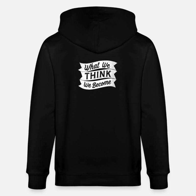 ce que nous pensons devenir - Veste à capuche bio CULTIVATOR Stanley/Stella Unisexe - noir