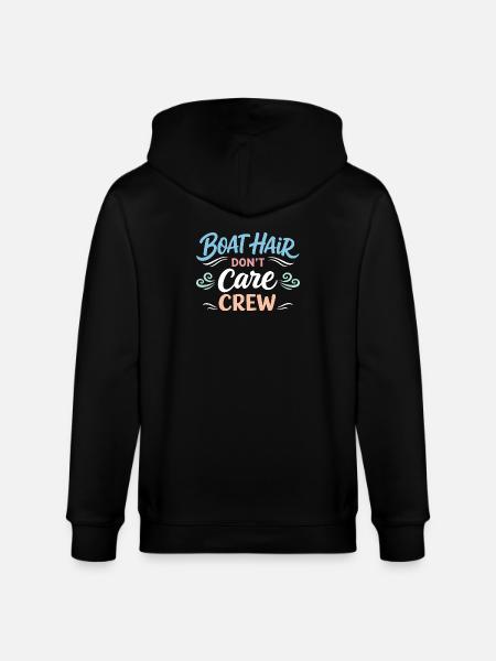 Sea hairs don't care about - Stanley/Stella CULTIVATOR  Unisex Organic Hooded Jacket - black