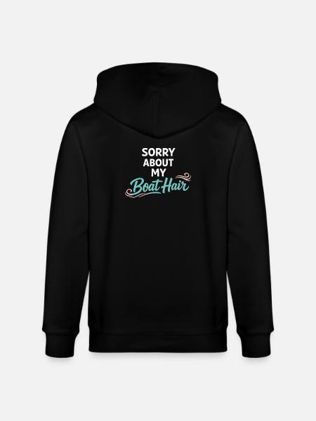 Sea hairs don't care about - Stanley/Stella CULTIVATOR  Unisex Organic Hooded Jacket - black