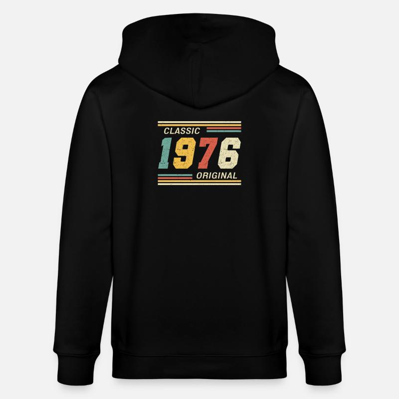 1976 - Classic original - Stanley/Stella Unisex Bio-Kapuzenjacke CULTIVATOR  - Schwarz