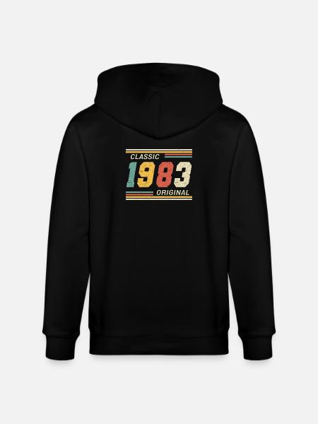 Classic 1983 original 1983 - Stanley/Stella CULTIVATOR  Unisex Organic Hooded Jacket - black