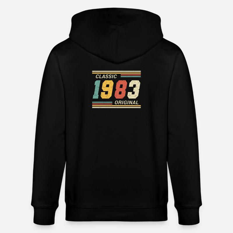 Classique 1983 original 1983 - Veste à capuche bio CULTIVATOR Stanley/Stella Unisexe - noir