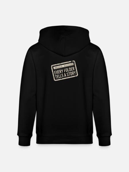 Every Folder Tells a Story - Stanley/Stella CULTIVATOR Unisex Organic Hooded Jacket - black
