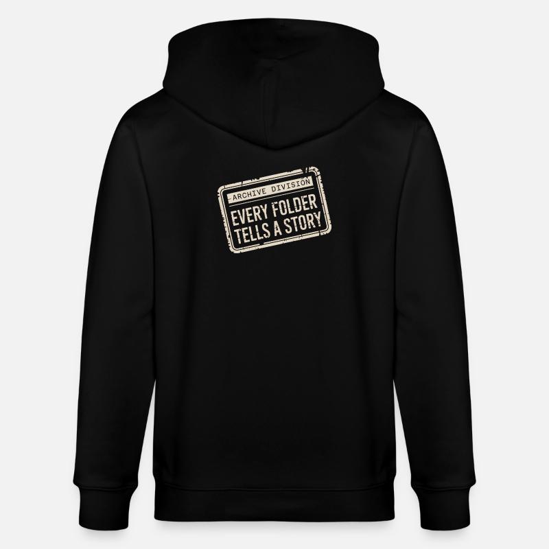 Chaque dossier raconte une histoire - Veste à capuche bio CULTIVATOR Stanley/Stella Unisexe - noir