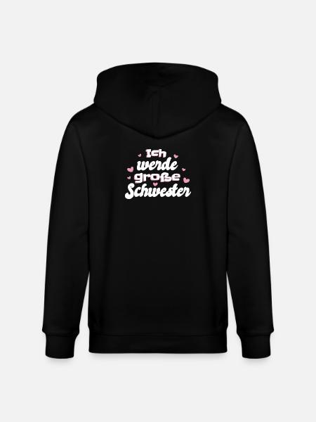 Liebevolle Schwester Botschaft - Stanley/Stella Unisex Bio-Kapuzenjacke CULTIVATOR - Schwarz