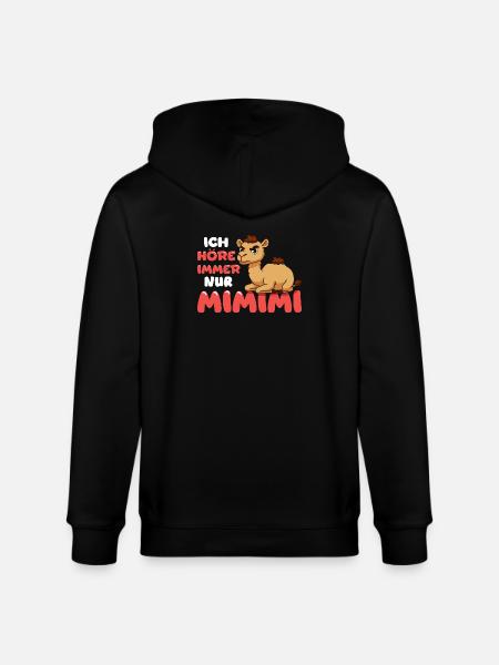 Ich Höre Immer Nur Mimimi Kamel - Stanley/Stella Unisex Bio-Kapuzenjacke CULTIVATOR  - Schwarz