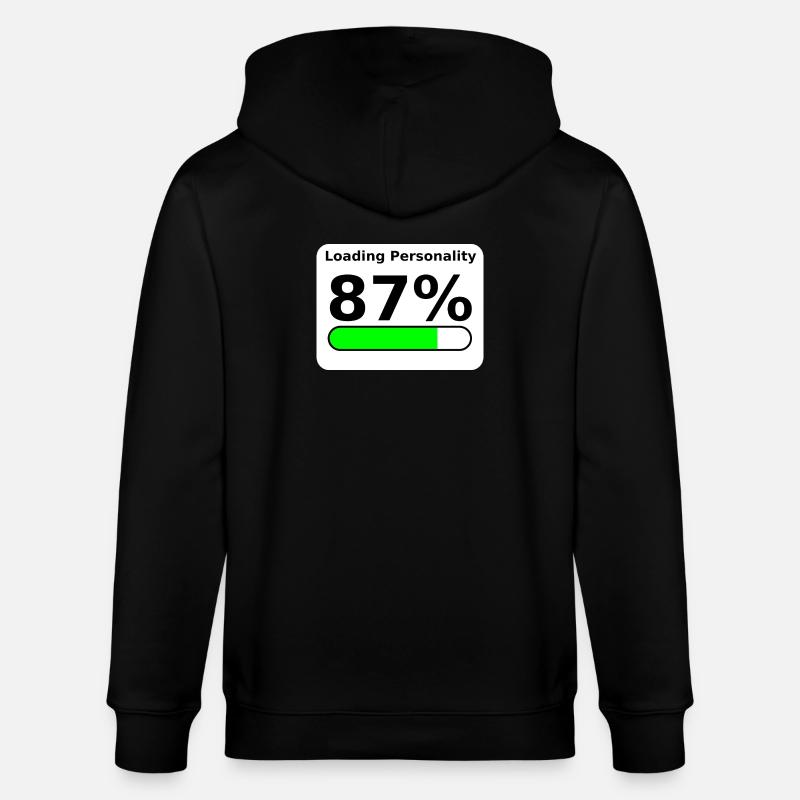Loading Personality 87% – Nerdy Statement Tee - Stanley/Stella Unisex Bio-Kapuzenjacke CULTIVATOR  - Schwarz