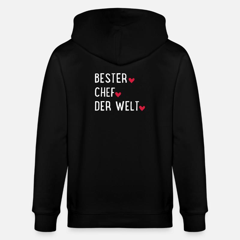 Bester Chef der Welt - Stanley/Stella Unisex Bio-Kapuzenjacke CULTIVATOR  - Schwarz