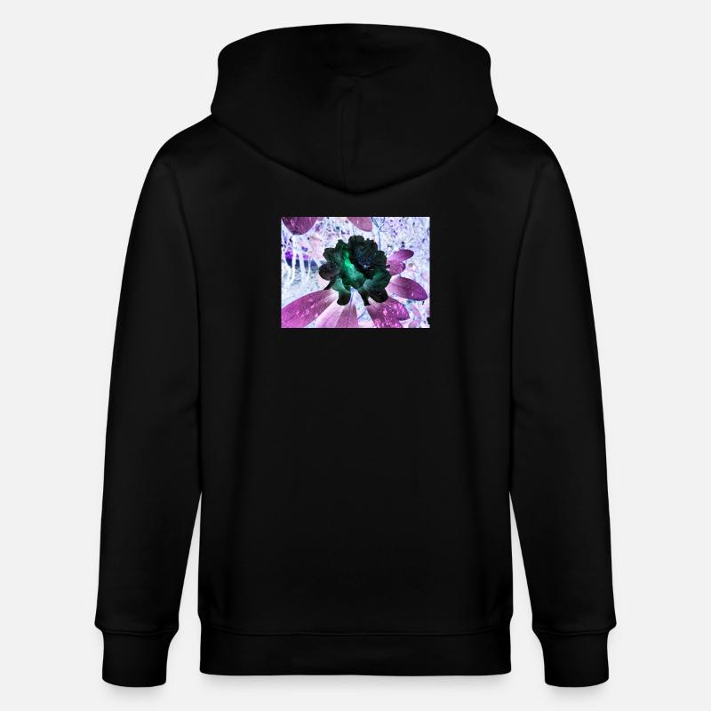 Disposition Hyperflora de Neonblumen - Veste à capuche bio CULTIVATOR Stanley/Stella Unisexe - noir