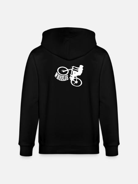 Roue roue - Veste à capuche bio CULTIVATOR Stanley/Stella Unisexe - noir