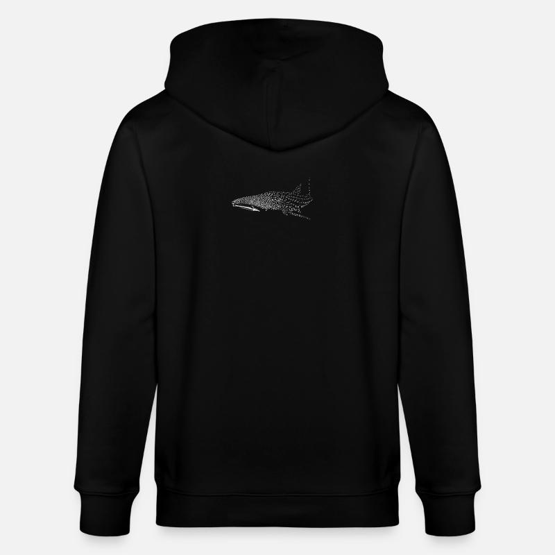 Requin-baleine - Veste à capuche bio CULTIVATOR Stanley/Stella Unisexe - noir