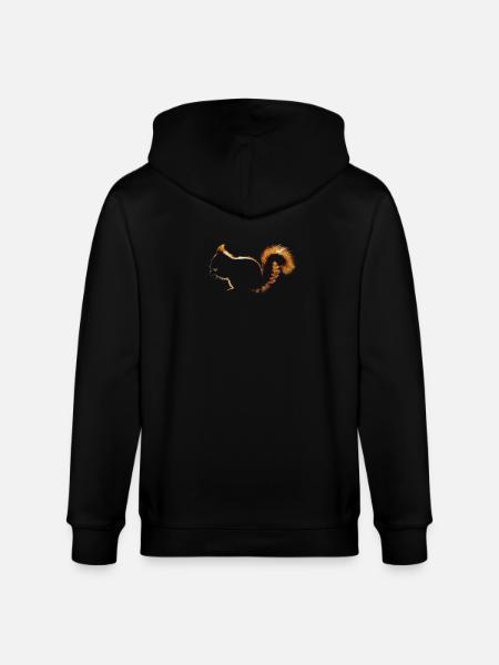 Squirrel - Stanley/Stella CULTIVATOR Unisex Organic Hooded Jacket - black