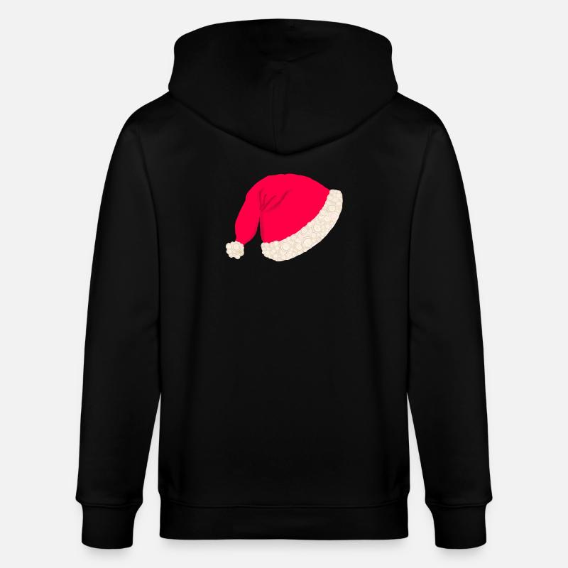 Chapeau de Noël sans texte - Veste à capuche bio CULTIVATOR Stanley/Stella Unisexe - noir