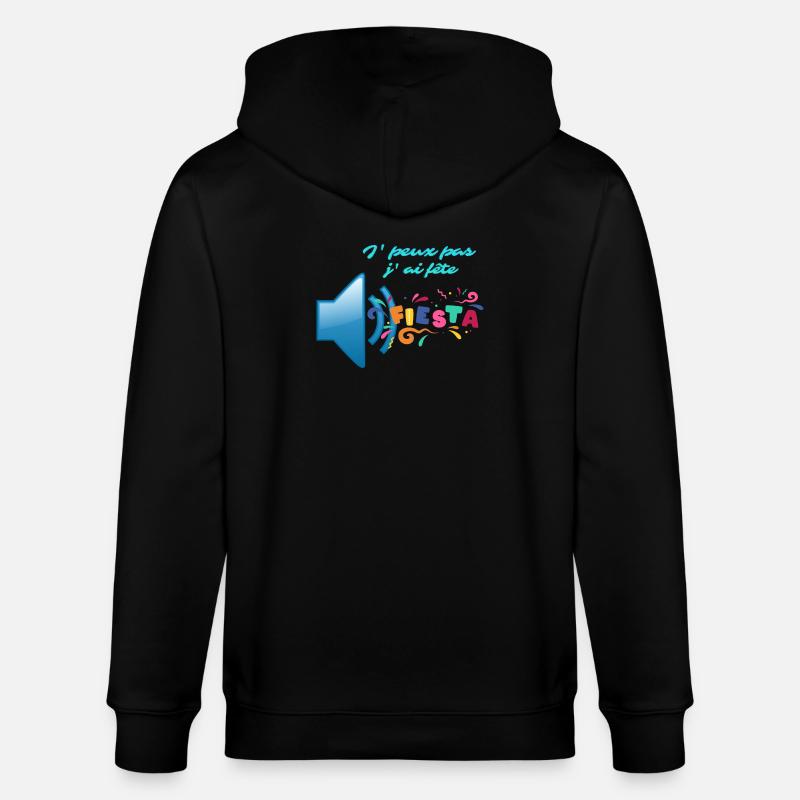 J' peux pas j'ai fete - Veste à capuche bio CULTIVATOR Stanley/Stella Unisexe - noir