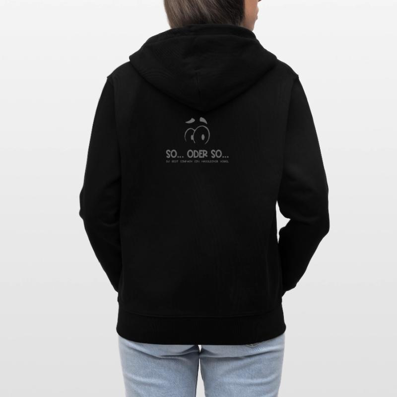 So...Oder So: Hässlicher Vogel - Grau Stanley/Stella Unisex Bio-Kapuzenjacke CULTIVATOR 