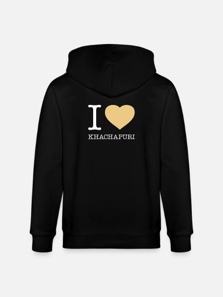 J’ADORE Khachapuri - Veste à capuche bio CULTIVATOR Stanley/Stella Unisexe - noir