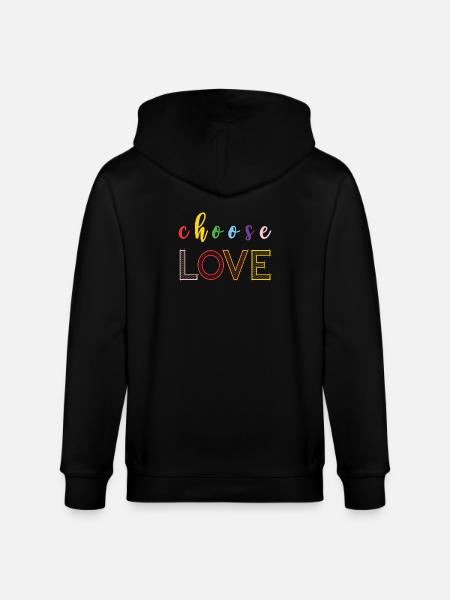 Pride Month - Liebe - Stanley/Stella Unisex Bio-Kapuzenjacke CULTIVATOR - Schwarz