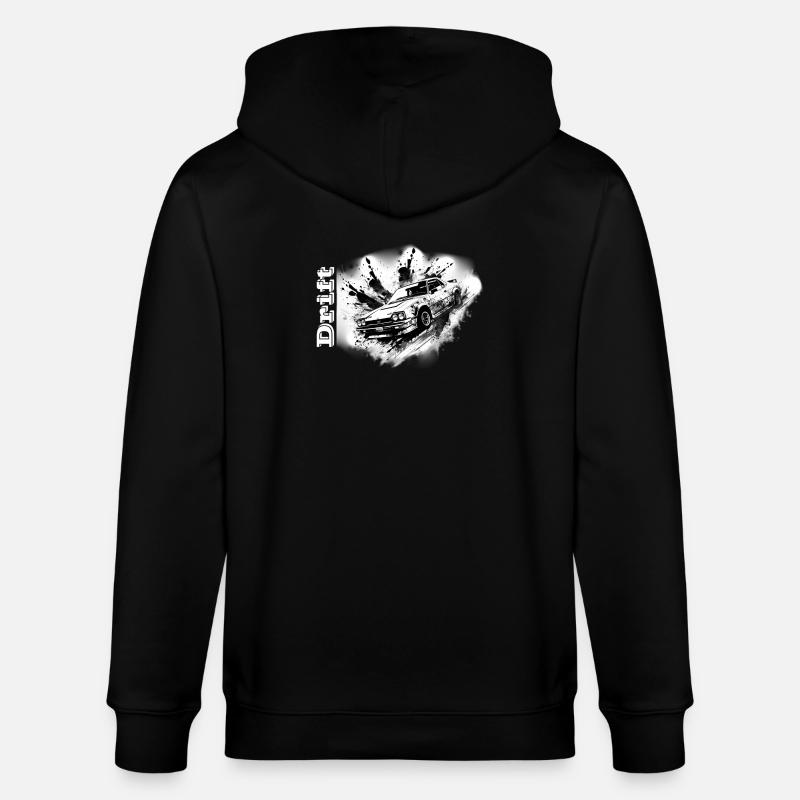 Dérive blanche - Veste à capuche bio CULTIVATOR Stanley/Stella Unisexe - noir