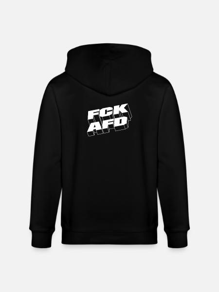 FCKAFD - Stanley/Stella Unisex Bio-Kapuzenjacke CULTIVATOR - Schwarz