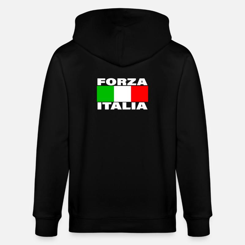 FORZA ITALIA - Stanley/Stella Unisex Bio-Kapuzenjacke CULTIVATOR  - Schwarz