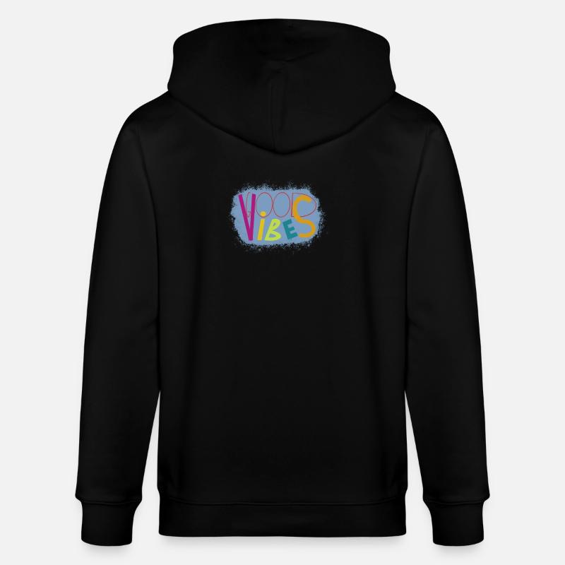 Vibrant Vibes Art Design - Veste à capuche bio CULTIVATOR Stanley/Stella Unisexe - noir