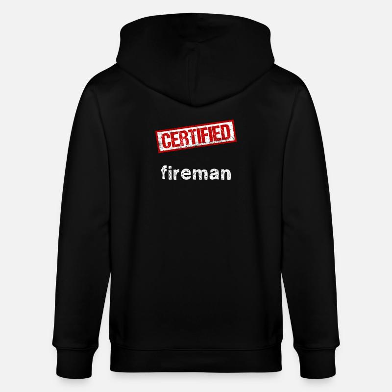 Feuerwehrmann - Stanley/Stella Unisex Bio-Kapuzenjacke CULTIVATOR  - Schwarz