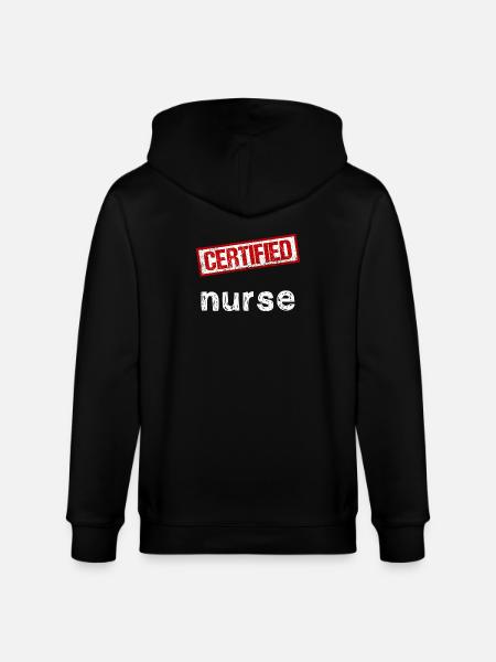 Nurse - Stanley/Stella CULTIVATOR Unisex Organic Hooded Jacket - black