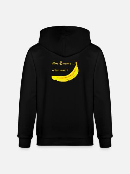Banane - Veste à capuche bio CULTIVATOR Stanley/Stella Unisexe - noir