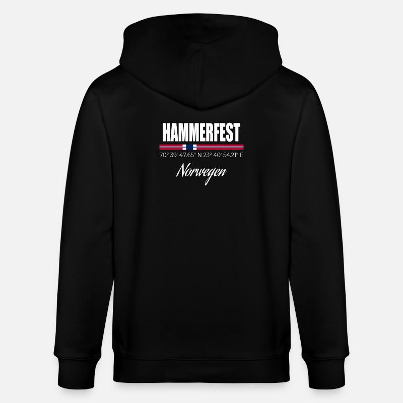 Hammerfest - Stanley/Stella Unisex Bio-Kapuzenjacke CULTIVATOR  - Schwarz