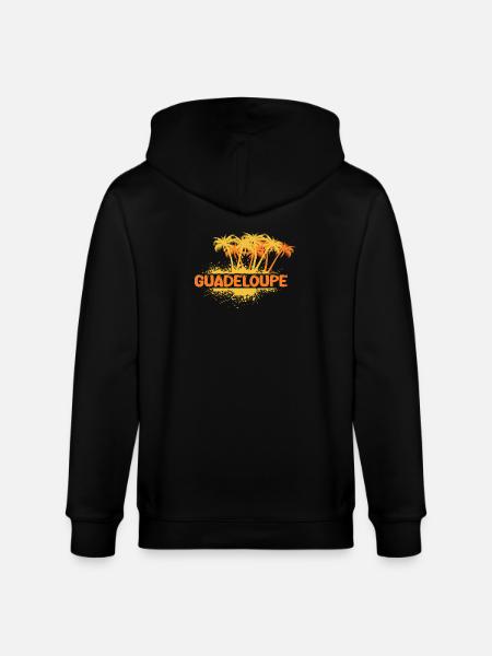Geschenk für Guadeloupe - Stanley/Stella Unisex Bio-Kapuzenjacke CULTIVATOR  - Schwarz