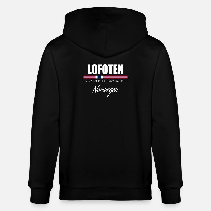 Lofoten - Stanley/Stella Unisex Bio-Kapuzenjacke CULTIVATOR  - Schwarz