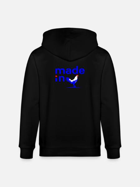 Made in France - Veste à capuche bio CULTIVATOR Stanley/Stella Unisexe - noir
